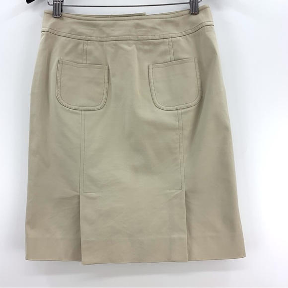 Etcetera Beige Knee Length Pencil Skirt with Pockets, 4 - Picture 12 of 16